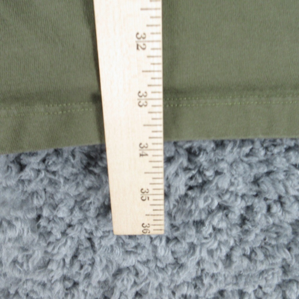 Banana Republic Dress Womens Petites Large Green Cuffed Collared Shift Pockets - Picture 7 of 13